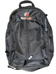 20" x18" x3" Black- Red Logo Wire Zipper Padded Backpack Basecamp Brand