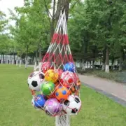 Nylon Net Bag Ball Carrying Sports Volleyball Basketball Soccer Football St A0R5