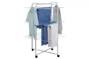 Clothes Airer 42 Rail Tower Clothes Airer on Wheels White