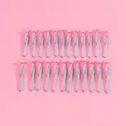 24PCS Eyebrow Tweezers Hair Removal Tweezers Slant Tip Tweezers