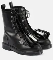 [JW Anderson] JW Anderson Leather combat boots AU 10 black