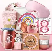 WULAIHO 18th Birthday Gifts for Girls, 18 Birthday Gift Idea for Her, Happy Birthday Gifts Set for 18 Year Old Girl Daughter Sister Best Friend Girlfriend