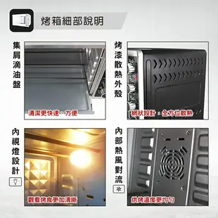 免運 保固【晶工牌43L雙溫控旋風烤箱 7450】電烤箱 大容量烤箱 烘焙烤箱 家用烤箱 營業用烤箱 (7.7折)