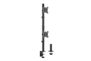 BRATECK Vertical Pole Mount Dual-Screen Monitor Mount Fit Most 17'-32' Monitors, Up to 9kg per screen VESA 75x75/100x100