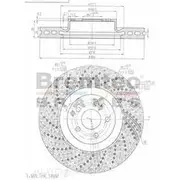 Bremtec Euro-Line GeoZinc Coated Brake Rotor - BDR16659EL