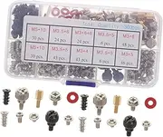 OSALADI 1 Set Computer Mounting Screw Kit Flat Head Bolts for Computer Case Power Supply Motherboard Hard Drive Fan Installation Durable Gasket Assortment for Daily Repairs
