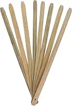 STOBAZA 8pcs Fan Handle Crafts Fan Grip Handles Style Fan Handle Fan Making Accessory Handheld Fan Grip Handles Hand Craft Material Handheld Fan Handle Beige
