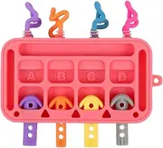 Activity Board for Kids - Soft Sensory Board | Educational Toddler Activity, Silicone Plug-in Toys for School Classroom Kindergarten