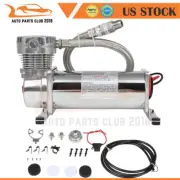 12V 200PSI Air Compressor Kit For Train Horns Air Horn Air Suspension 3/8" NPT