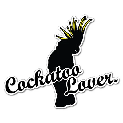 Cockatoo Lover Sticker Aussie Car Flag 4x4 Funny Ute #5254EN