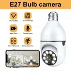 E27 Wireless Bulb Wifi Surveillance Camera with Includes 128GB SD Card