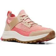 Clarks Ladies ATL TREK KNIT WP Peach Combi Walking Shoes Size UK 3 1/2D/36 1/2