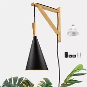 Hanging Grow Light, 20W Full Spectrum Pendant Grow Lights 15FT Power Black