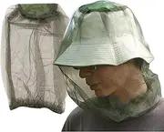 Fly Nets for Heads - Fly Netting Fly Net Hat,Fly Shield 2X Fine Mesh Beekeeper Hat, Screen Net Face Cover, Fly Face Net, Gnat Netting for Heads