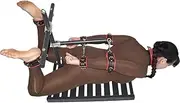SAHOOSAFETY Restraints on the floor pillory SM Restraint Shelf Bondage Sets, Metal Sex Tools Sex Handcuffs Ankle Cuffs Collar Adjustable Sex Toys for Men and Women