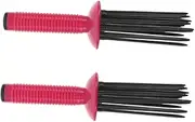 LOLIPPYY 2pcs Curling Brush for Fluffy Hair Styling Portable Anti-slip Comb for Curly Hair Lightweight Design for Easy Travel for Natural Volume Enhancement