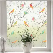 Stained Glass Window Film, Decorative Frosted Glass Window Privacy Film, Stat...