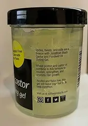 Softee Jamaican Black Castor & Flaxseed Oil Styling Gel 227g (8oz)