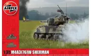 Airfix Products A1365 1:35 M4A3(76)W Sherman Military Tank Model Kit