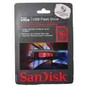 SanDisk ULTRA 16GB USB Flash Drive Slider SDCZ45-016G-A11 Retail Pack