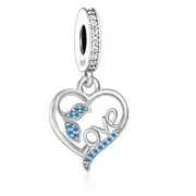 S925 Silver Ocean Ocean Love Dolphin Charm Pendant - AVILIA Designs