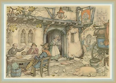 Paper tole Kit-SB34-Anton Pieck-RDM-3AP0077 Old Queens Head