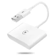 Wireless CarPlay Adapter for Factory Wired CarPlay Plug & Play Wireless CarPlay Dongle,for Cars Fro White
