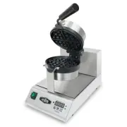 KWS WM-100 Commercial 1547W Non-sticky Teflon Electric Belgian Waffle Maker