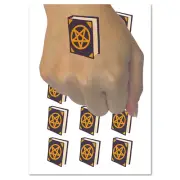 Witch Tome Spell Book Grimoire for Magic Witchcraft Temporary Tattoo Set
