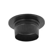 DuraVent DuraBlack Stovepipe 7" Snap-Lock Adaptor with Trim 7DBK-ADSL