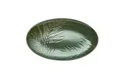 Mikasa Jardin Stoneware Everyday Dining Oval Serving Platter, 36cm - Green