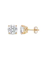 Bloomingdale's Fine Collection Certified Lab Grown Diamond Tulip Setting Stud Earrings in 18K Yellow Gold, 6.0 tcw