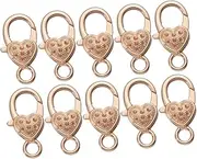 HAWILLOSCH Quality Alloy Lobster Clasp Heart-Shape DIY Jewelry Making and Bag Hardware