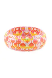 Mod Tulip Print Mache Bangle--ADO-ACA7123