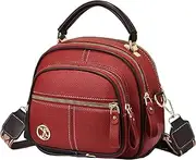 [Generic] Crossbody Tote Bag - Fashion Accessories, Fashion Shoulder Bag | Classic Multifunctional Compartment Adjustable Shoulder Bags, Wide Adjustable Shoulder Strap, Pu Leather Bags,