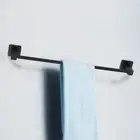 800mm Black Single Towel Rail Rack Bar SUS 304 Wall Holder Bathroom Accessories