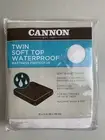 Cannon Fitted Soft Top Waterproof Mattress Bed Protector Twin 39" x 75" New