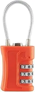 [LKBNSYDI] Customs Colorful Code Lock for Travel Luggage Password Changeable Lock Contrast Color Design Padlock Cabinet(A-Orange)