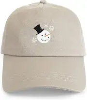 [CafePress] Snowman Snowflakes Adjustable Baseball Cap