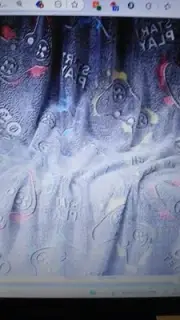GAMING-GLOW IN THE DARK - THROW BLANKET- NEW- 50" X 60"-SOFT-LET'S GO