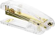 OSALADI Fashion Clear Stapler Portable Hand Stapler for Home Office with Strong Mechanism Lightweight Compact for School Study