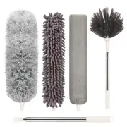 Microfiber Duster with Extension Pole(Stainless Steel) 30 to 100 Inches, Wash...