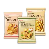 在飛比找momo購物網優惠-【Lotte 樂天】韓國樂天麵包餅70g*2入(大蒜/披薩/