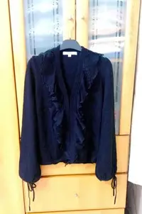 在飛比找Yahoo!奇摩拍賣優惠-Jessica 安哥拉棉質毛料上衣309(黑色)～舒適柔軟好
