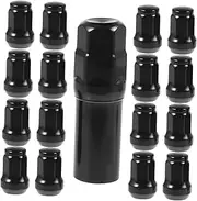 Lug Nuts 20mm Set for Truck Tires 21pcs Steel Lug Nuts Replacement Unique Design for Automotive
