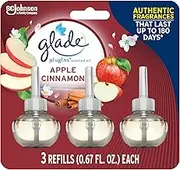 Glade Plugins Scented Oil Air Freshener, Apple Cinnamon, 3 count, 2.01 Fluid Ounce