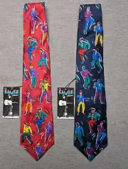 NWT Vintage Elvis Presley Collections By Superba All Shook Up Ties Blue Red