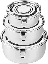 Allprettyall Premium Stainless Steel Food Storage Containers 304 Grade The Original Leak-Proof, Airtight, Smell-Proof - Perfect For Camping Trips, Lunches, Leftovers, Soups, Salads