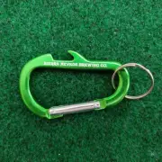 SIERRA NEVADA BREWING CO BEER BOTTLE OPENER KEYCHAIN - GREEN CARABINER BREW TOOL
