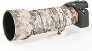 CHASING BIRDS Camouflage Waterproof Lens Coat for Sony FE 70-200mm F2.8 GM OSS II Rainproof Lens Protective Cover (Brown Grid)